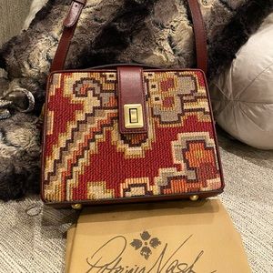 PATRICIA NASH Red Peruvian Tapestry Salvina CROSSBODY